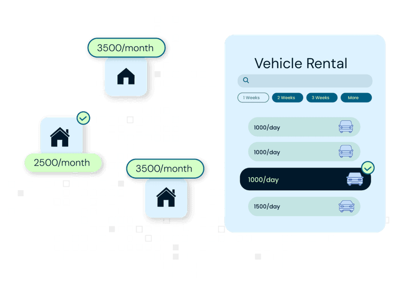 Vehicle Rental UI